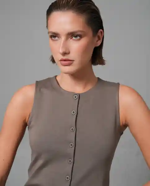 Camiseta Mujer Café Talla L 209G001_CAF181312 Rifle