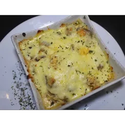 Lasagna Pollo con Champiñones