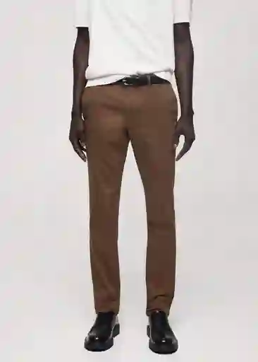 Pantalón Barna Marrón Talla 36 Hombre Mango