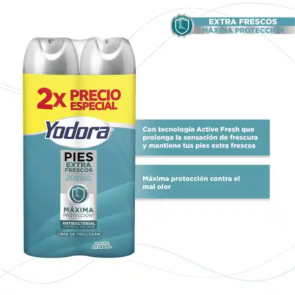 Yodora Desodorante para Pies Extra Control Sudor