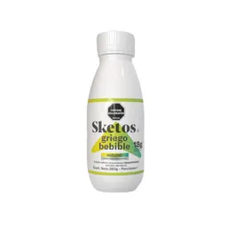 Yogurt Griego Sketos Bebible Descremado Sabor Natural (260 Gr)