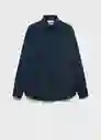 Camisa Emeritol Navy Talla M Hombre Mango