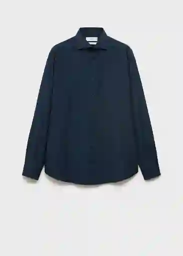 Camisa Emeritol Navy Talla M Hombre Mango
