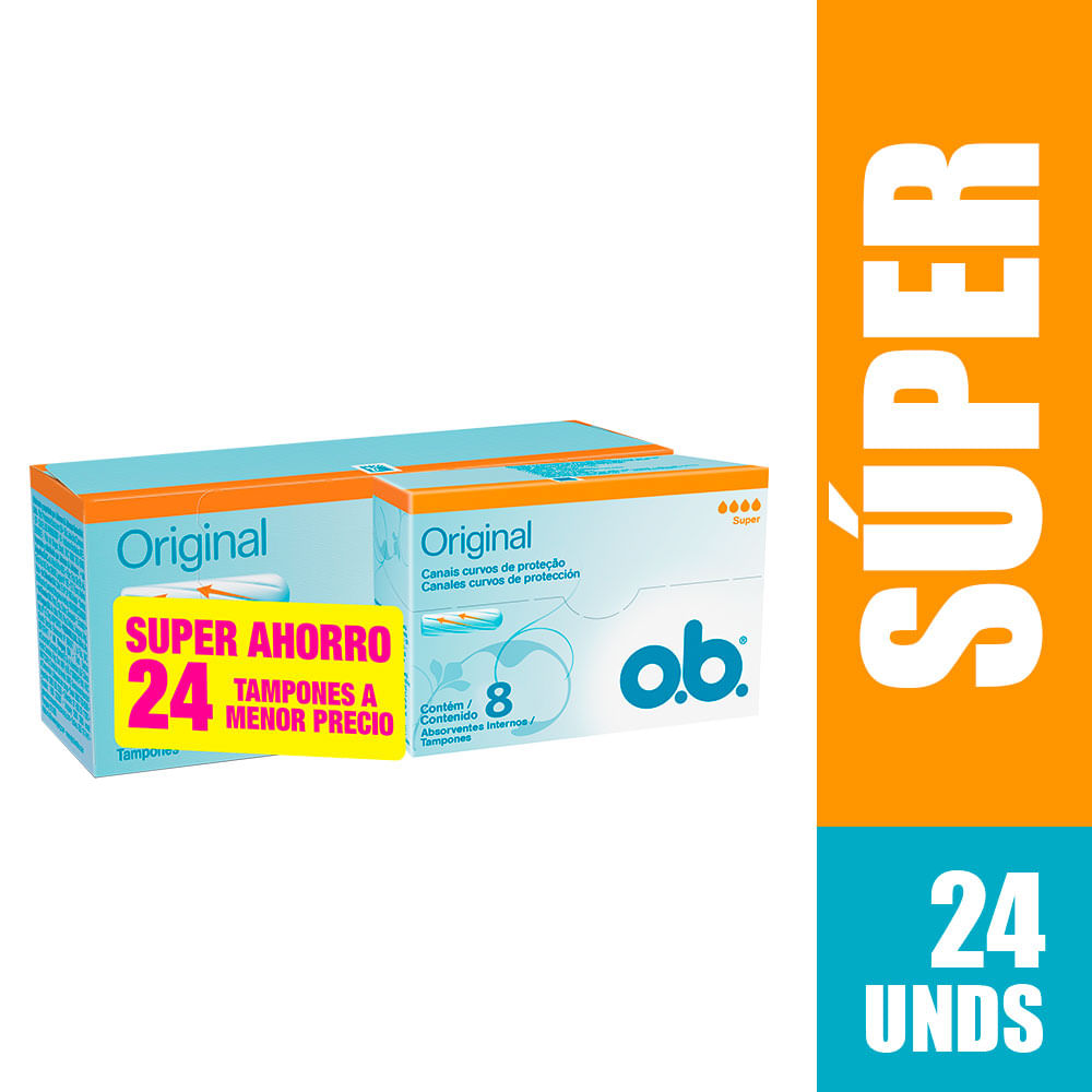 O.B. Original Tampones Digitales Súper x24 24 und