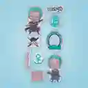 Sticker Con Relieve Zoro y Luffy One Piece Miniso