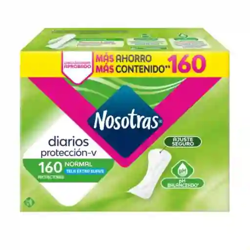 Protectores Nosotras Diarios Normal (160 Und)