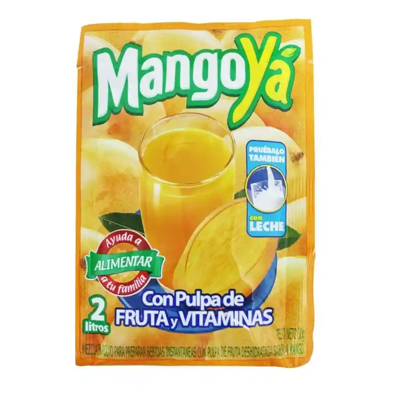 Mangoya Bebida con Pulpa de Fruta y Vitaminas