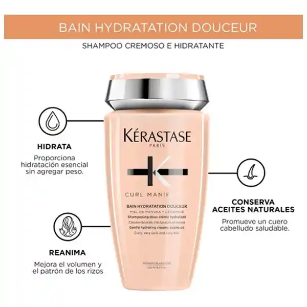 Kérastase Shampoo Curl Manifesto Bain Hidratación Douceur