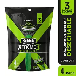 Schick Máquina de Afeitar Xtreme 3 para Piel Sensible