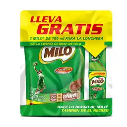 Milo Alimento a Base de Malta Pack para la Lonchera