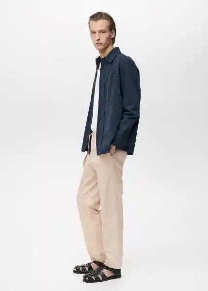 Pantalón Allen Crudo Talla 44 Hombre Mango