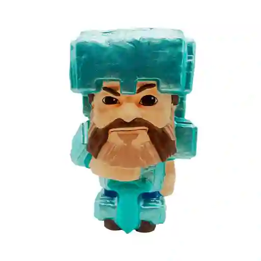 Muñeco Squishy Minecraft Steve Movie Mighty Brilla en La Oscuridad
