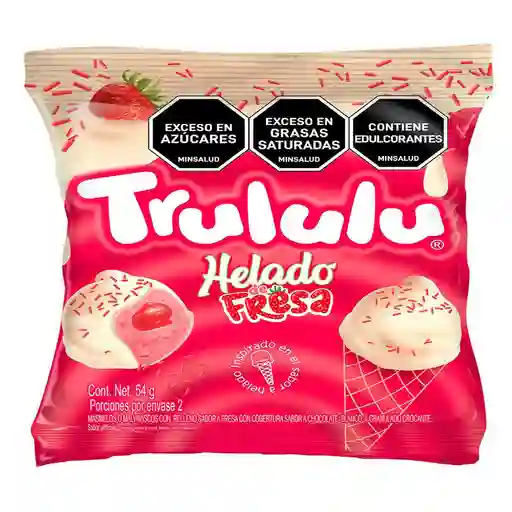 Masmelos Trululu Relleno Fresa Cobertura Chocol (54 Gr)