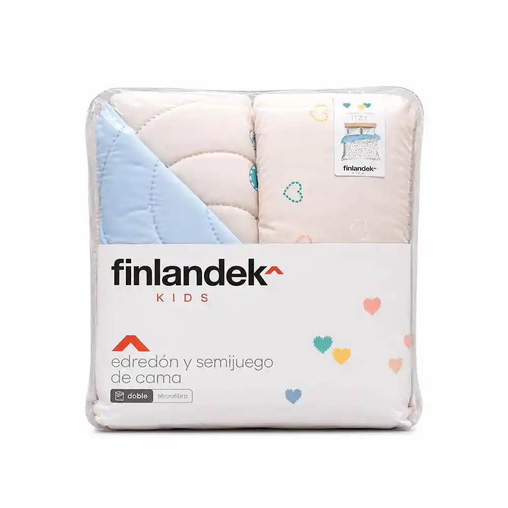 Edredon + Semi Juego de Cama Finlandek Kids Sencillo (100 X 190 Cm) Micro-fibra (poliéster) Itzy