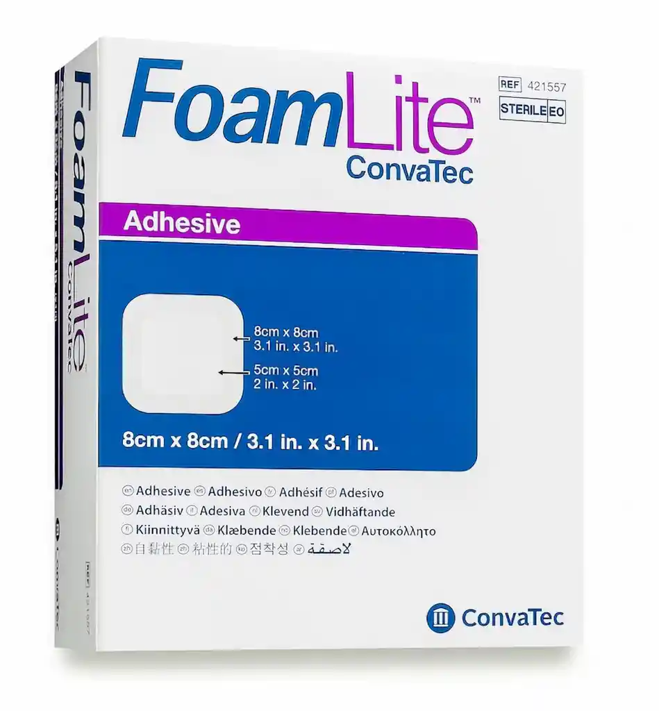 Foam Lite Apósito De Espuma Con Silicona 8X8 Cm