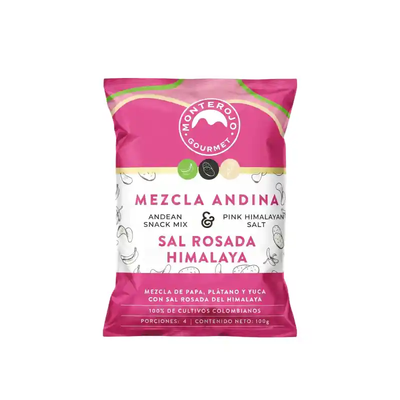 Monterojo Mezcla Andina Sal Rosada 100gr