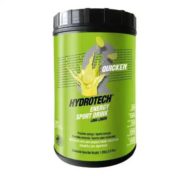 Quicken Hydrotech Polvo Preparar Bebida Hidratante de Lima Limón