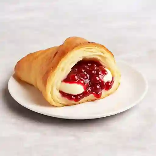 Croissant Con Crema Patisserie Y Mermalada