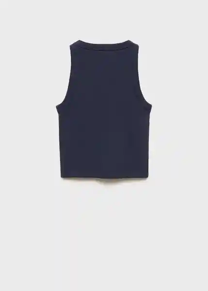 Top Rib Navy Talla 10 Niñas Mango