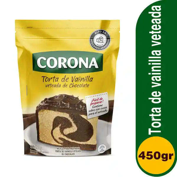 Corona Premezcla Torta de Vainilla Veteada de Chocolate