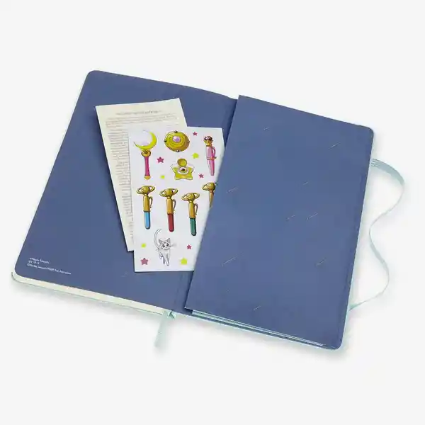 Moleskine Cuaderno Sailormoon Menta Grande Blanca