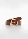 Cinturón Apen Marrón Talla M Mujer Mango