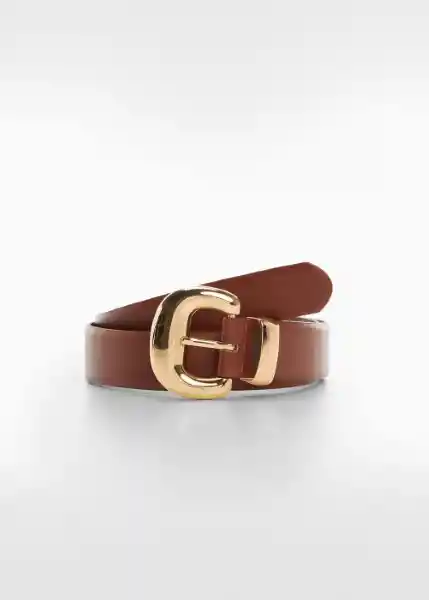 Cinturón Apen Marrón Talla M Mujer Mango