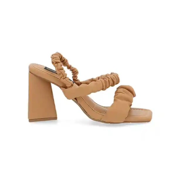 Sandalias Tacón Evie Beige Talla 34