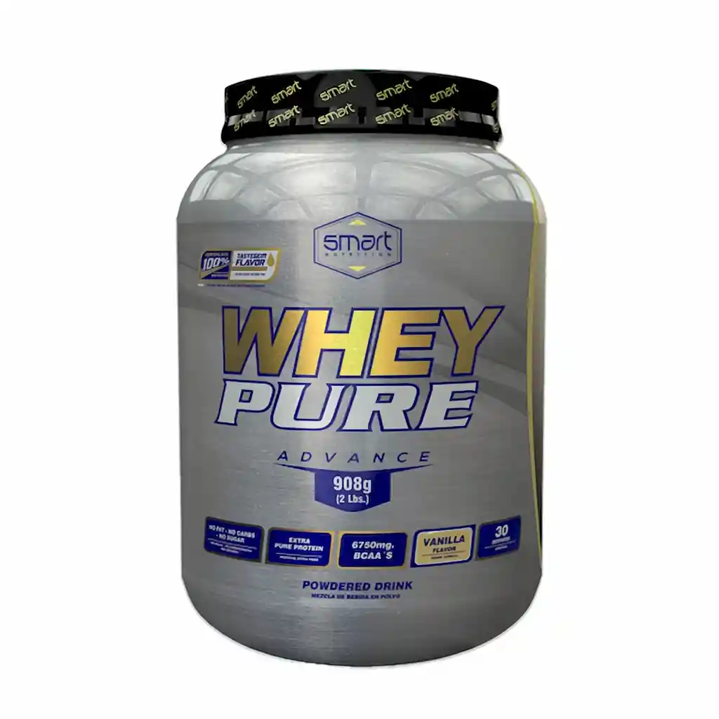 Whey Proteina En Polvo Pure Vainilla 908 G