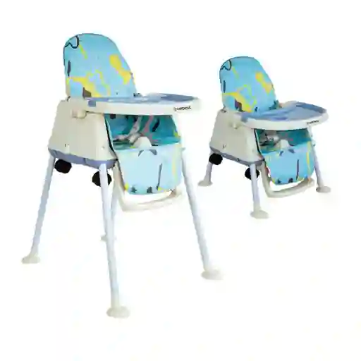 Silla Comedor 3 en 1 Smart Azul Bebesit Yy22qbl