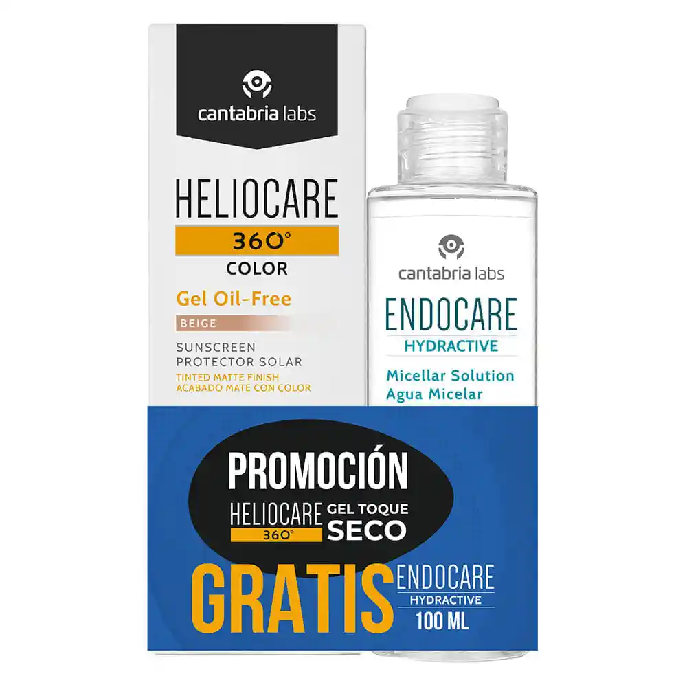 Heliocare Kit Protector Solar Beige + Agua Micelar Hydractive