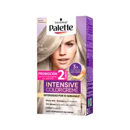 Tinte Palette Color Creme 10-1 Rubio Plata Cenizo