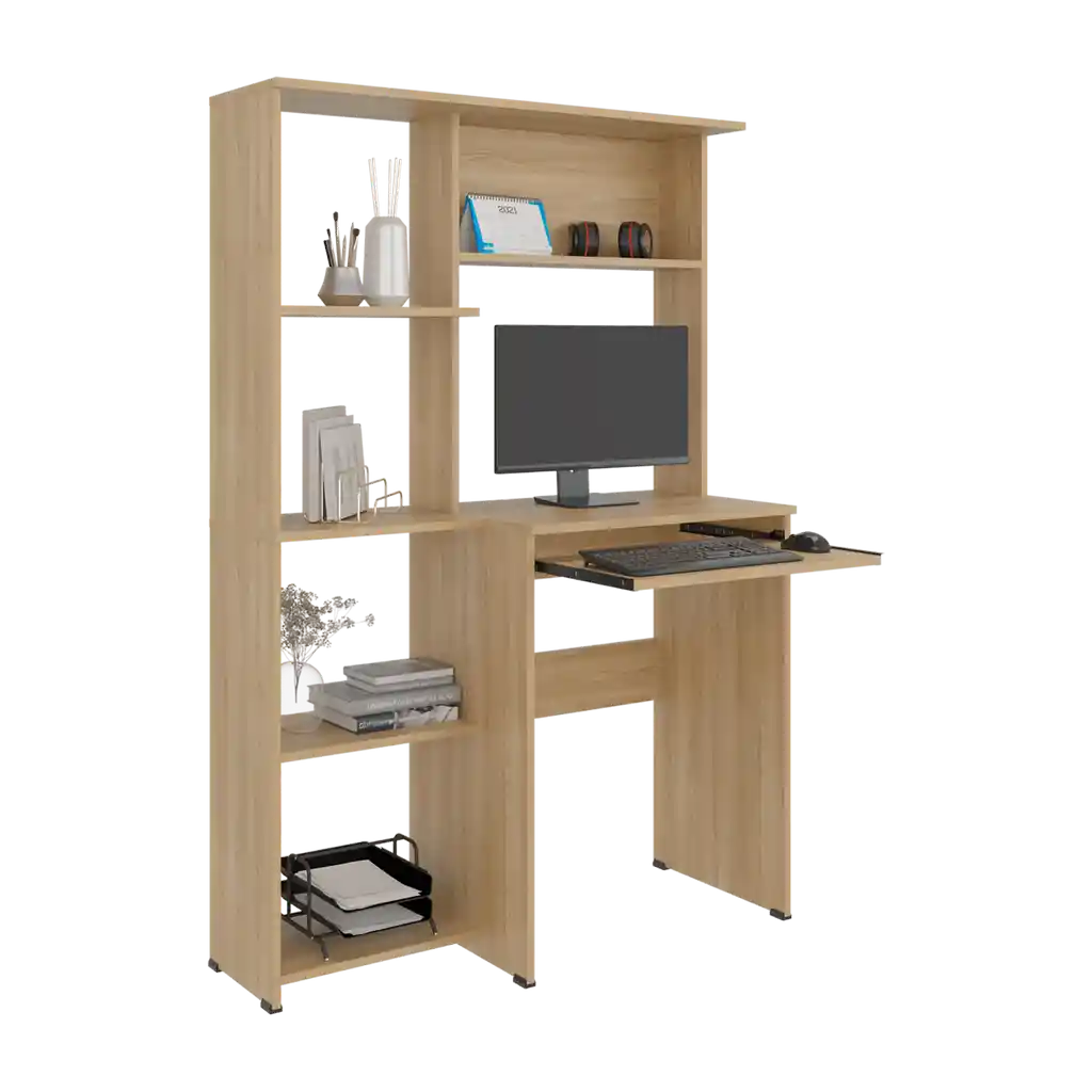 Centro de Computo Con Biblioteca Alden Eco 150x100x40 Rta Fresno Europeo Elf 12649