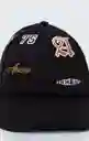 Gorra Unisex Negro Talla M 752G502_NEG190303 Americanino