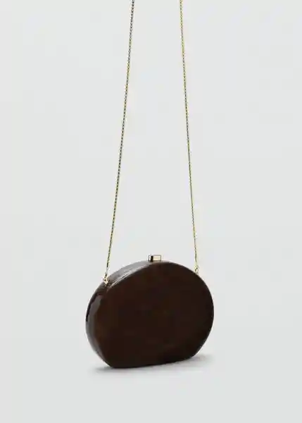 Bolso P Monada Chocolate Talla 99 Mujer Mango
