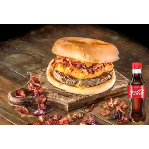 C burger especial doble+ coca-cola 250ml