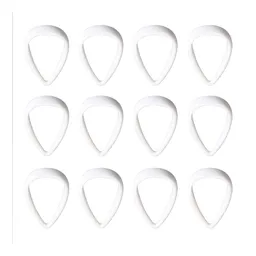 Set 12 Ganchos Cortina Plásticos Gota (surtido)