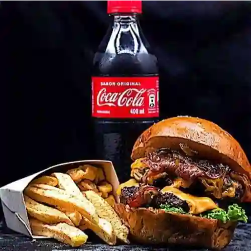 Hamburguesa Doble Carne en Combo