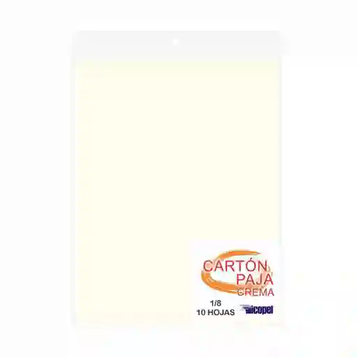 Icopel Cartón Paja Crema Octavo