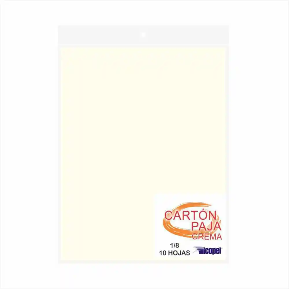 Icopel Cartón Paja Crema Octavo