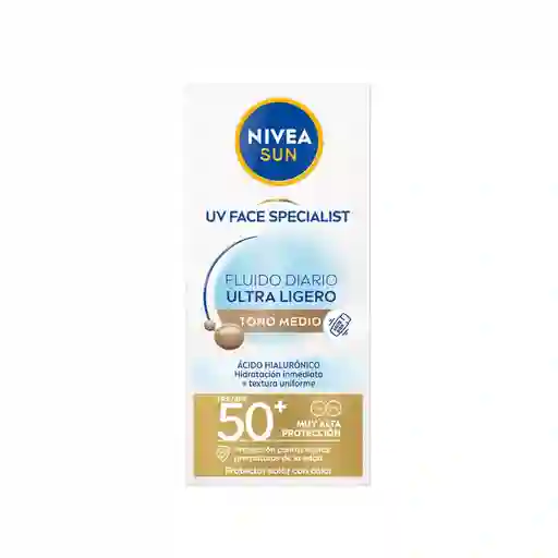Protector Solar Nivea Sun Fluido Ultraligero Medio Caja