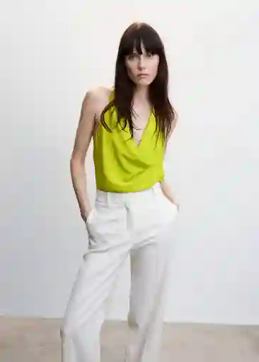 Blusa Lemon Lima Talla M Mujer Mango