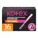 Tampón Kotex Super Con Aplicador 16 Und