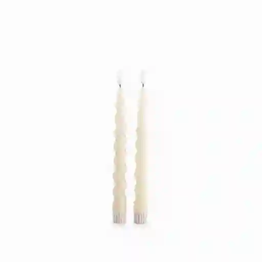 Set Vela Led Espiral 22 cm Ambiente Gourmet