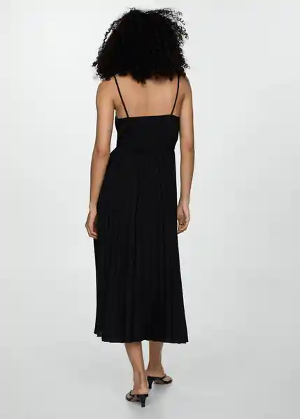 Vestido Fortuny7 Negro Talla 27 Mujer Mango