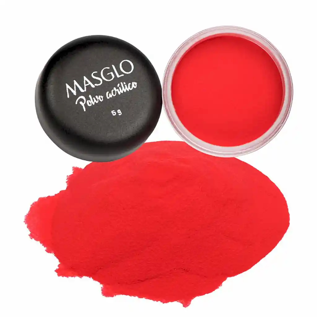 Masglo Polvo Acrílico Rojo 5 g