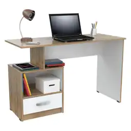 Escritorio Amaretto/Blanco Inval Es4603