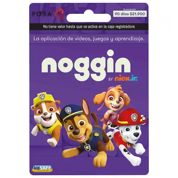 Noggin Tarjeta by Nick Jr 90 Días