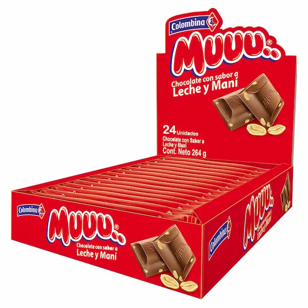 Muuu Chocolate Con Sabor A leche y Maní