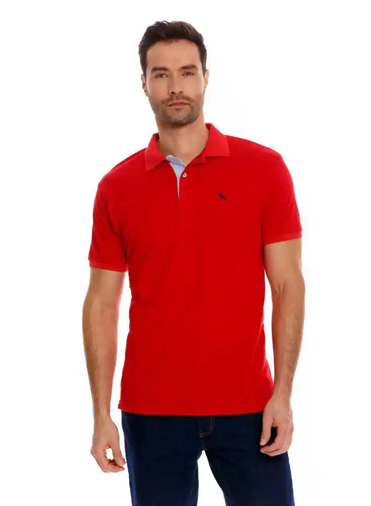 Camiseta Polo Para Hombre S - Rojo